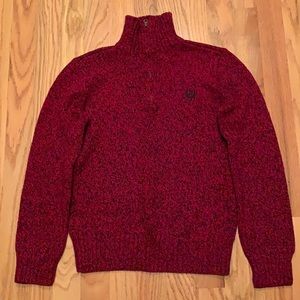 Boys Red & Black Heather Sweater